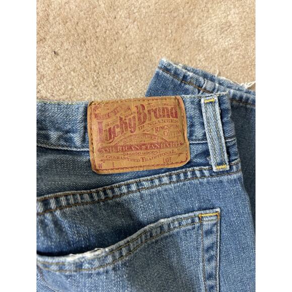 Lucky Brand | Good Luck to the Owner Distressed Denim Jeans Women's 31/31 - Picture 8 of 9